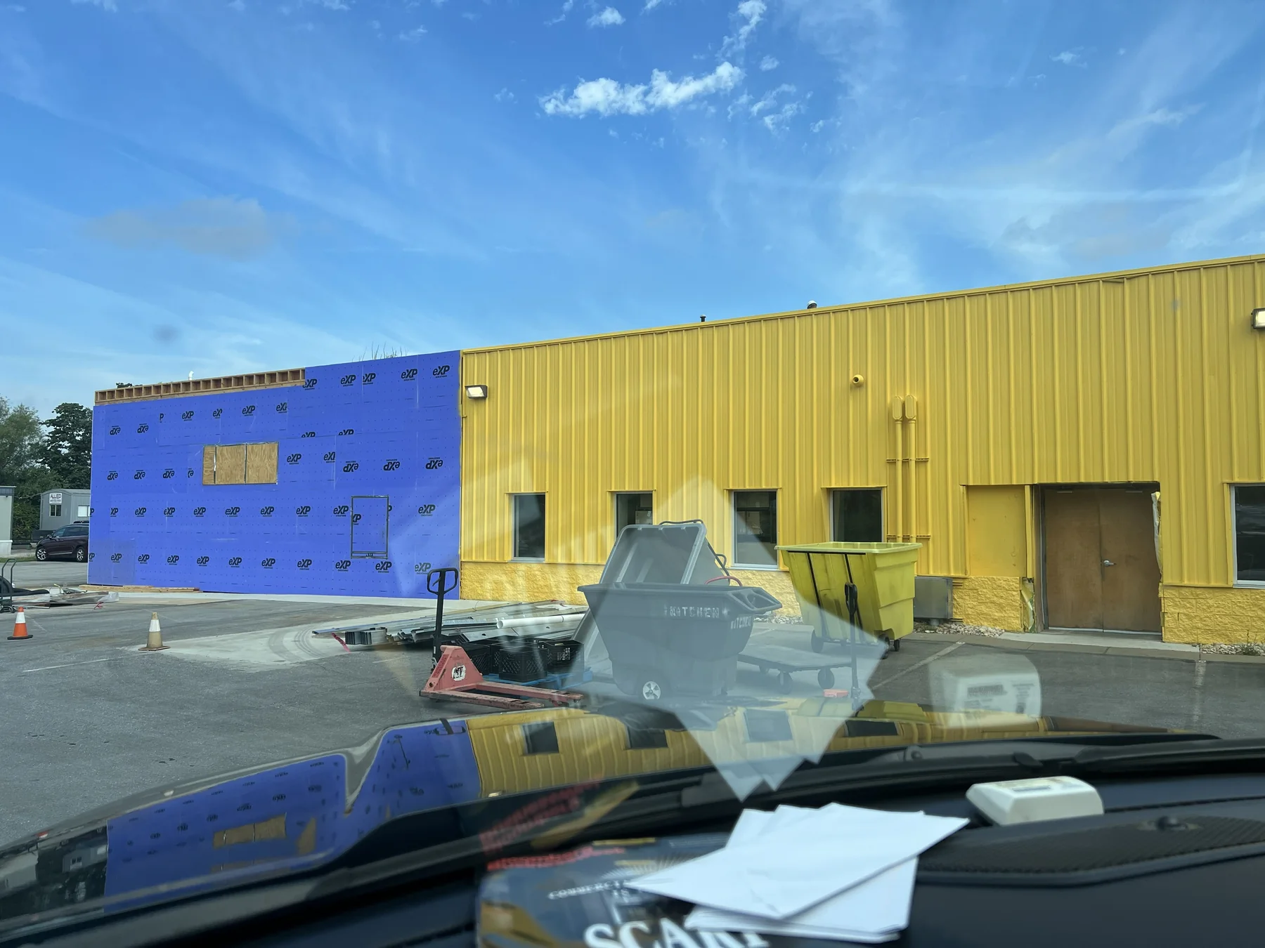 Food Bank exterior cladding project photo 1